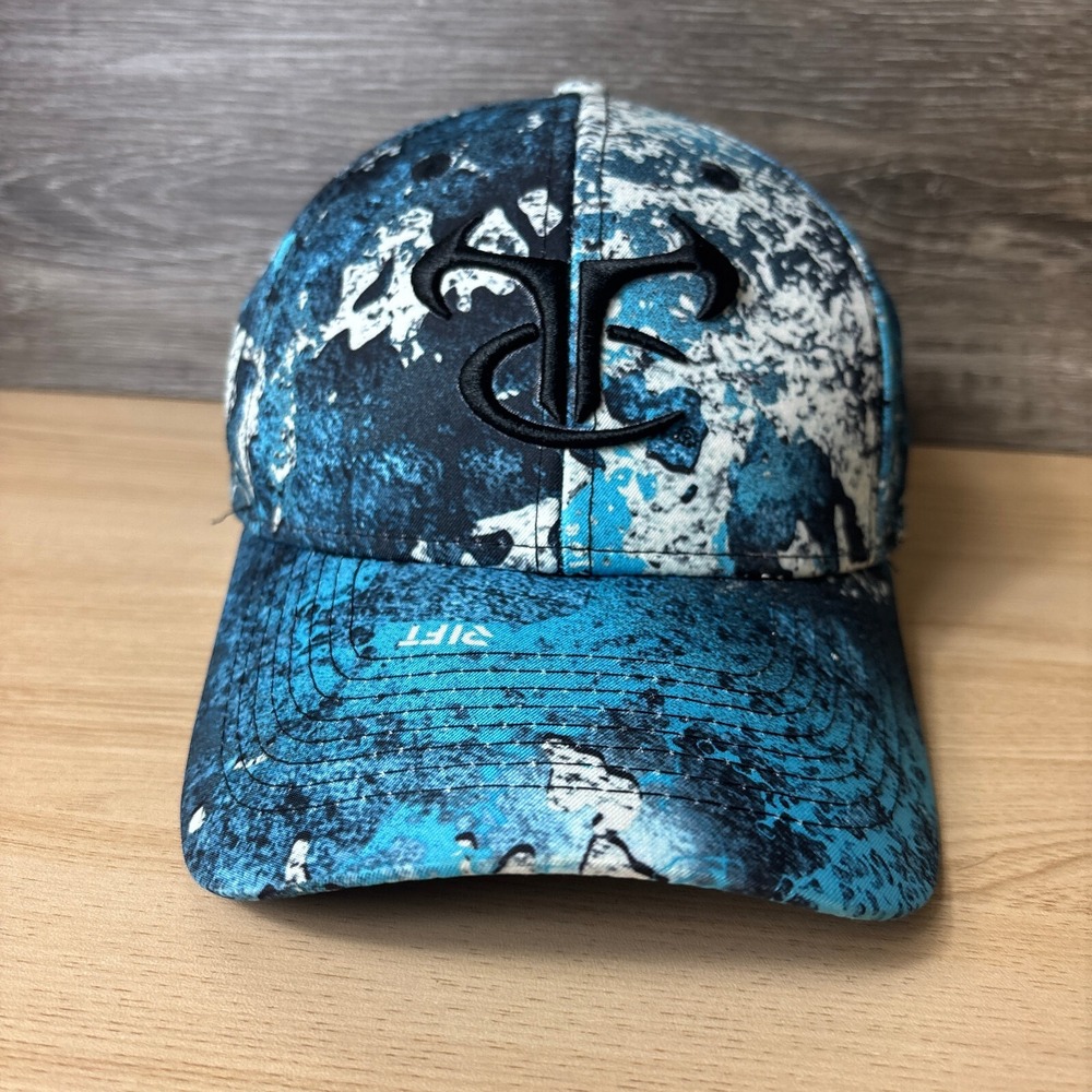 True Timber Hat Cap Strap Back‎ Blue Camo Camouflage Rift Outdoors